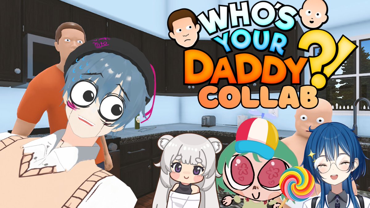 HitoriAchylz's tweet photo. [COLLAB] FATHER I AM TERRIFIED! 😨 | Who's Your Daddy with Friends! 
-----
Starting at 8PM GMT+8! 
https://t.co/3nBQZSEqd2 https://t.co/K3sRGoEW2I