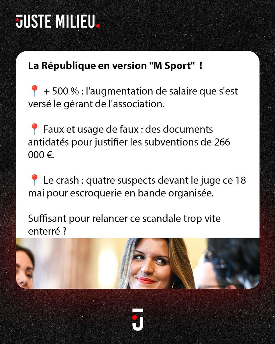 JusteMilieu3's tweet photo. Fonds Marianne : le scandale qui ne finit jamais ! 

Nouveaux rebondissements : l'argent de la laïcité a fini en BMW de fonction. Le Canard enchaîné balance tout !

La République en version "M Sport"  !

📍 + 500 % : L'augmentation de salaire que s'est versé le gérant de l'association.
📍 Faux et usage de faux : Des documents antidatés pour justifier les subventions de 266 000 €.
📍 Le crash : Quatre suspects devant le juge ce 18 mai pour escroquerie en bande organisée. 

Suffisant pour relancer ce scandale trop vite enterré ?