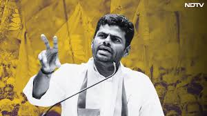 ndtv's tweet photo. 🔴#NewsAlert | K Annamalai likely to resign from BJP tomorrow, to hold press conference for announcement:  Sources https://t.co/JxcMu2DdFo