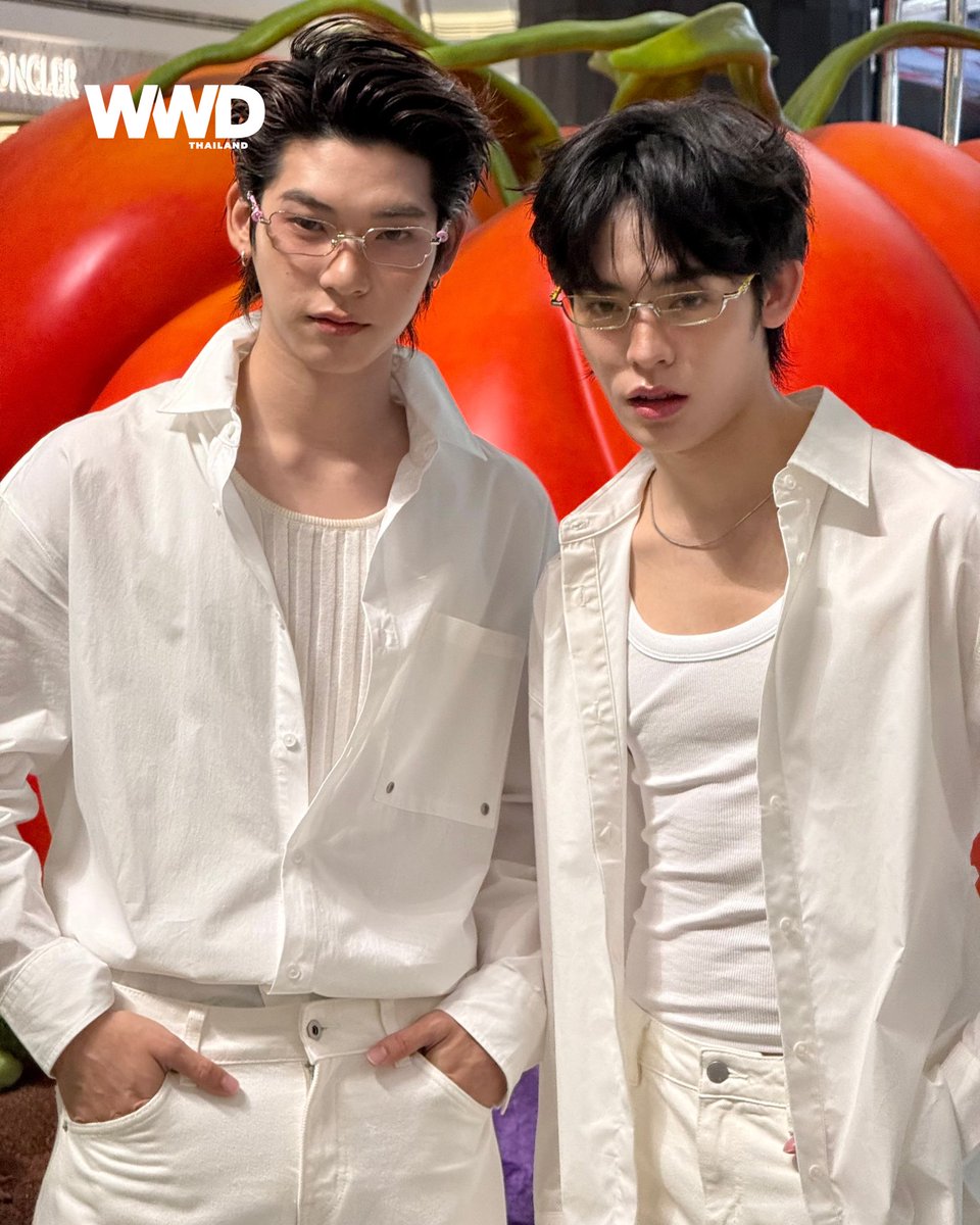 WWDThailand's tweet photo. ‘ตี๋ตี๋-ป๋อ’ ขณะเข้าร่วมงาน GENTLE MONSTER เปิดตัว VEGGIE COLLECTION 2026 ณ ไอคอนสยาม

#WWDThailand
#GENTLEMONSTER 
#GENTLEMONSTER2026
#TTPxGentleMonsterICONSIAM https://t.co/pEmoS9Q7FZ