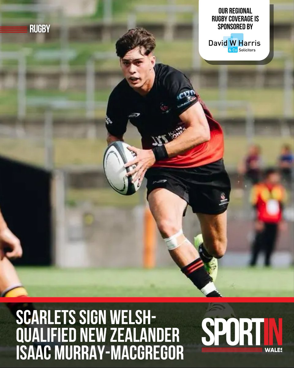 Sportin_Wales's tweet photo. 🏉📝Scarlets have announced the signing of Welsh-qualified full back Isaac Murray-Macgregor from Crusaders in New Zealand.

The 20-year-old has been a part of the Canterbury and Crusaders pathway but is switching Super Rugby for the United Rugby Championship.

Murray-Macgregor is Welsh-qualified through his mother, who is from Llanelli. He’s also a cousin of Wales international and Scarlets centre Joe Roberts.

Read more here:
👉 https://t.co/DlrL70g21t