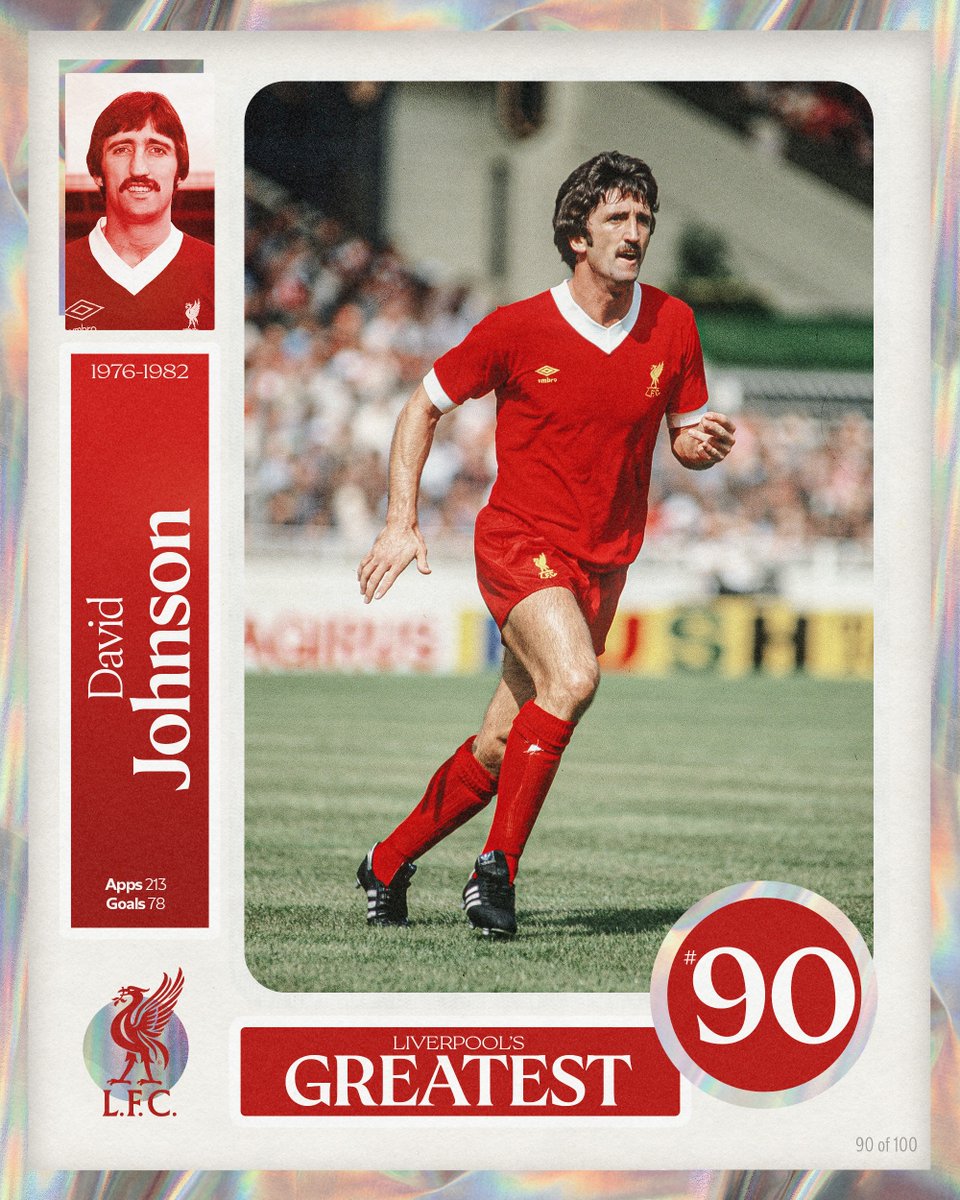 LFC's tweet photo. Liverpool's Greatest - No.90: David Johnson 💫