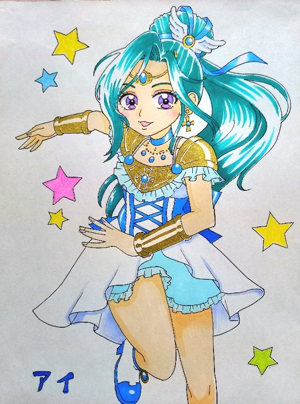 aoisatoru1's tweet photo. オリジナル魔法少女
「魔法天使ジュエルエンジェルズ」
昔、知人さんの娘ちゃんにお話を作って聞かせていたのです。
魔法使いの女の子３人が異世界から悪の魔女を追って来て…という感じです。 https://t.co/XhfCXkmdOW