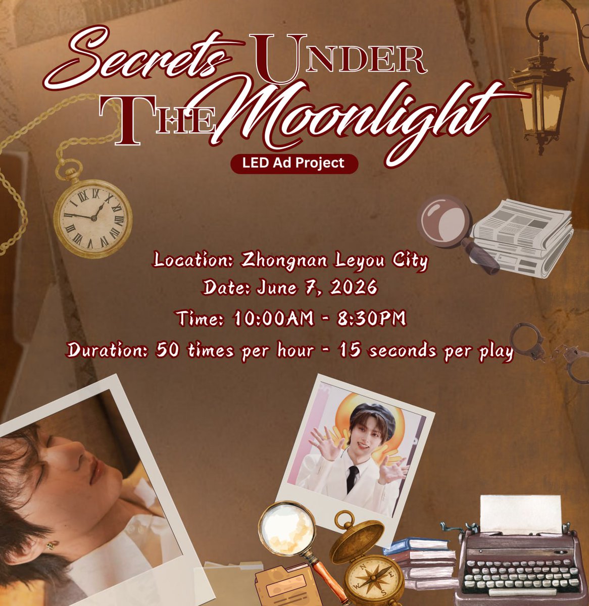 CrescentJun_PH's tweet photo. ⏾⋆.˚ SECRETS UNDER THE MOONLIGHT⋆.˚⏾

#JUN LED Ad Birthday Project in Hangzhou, China by @CrescentJun_PH

📍 Zhongnan Leyou City
🗓️ June 7, 2026
🕕 10:00AM - 8:30PM
Duration: 50 Times/hour - 15 Seconds each play

#SecretsUnderTheMoonlight #JUN #준 #文俊辉 https://t.co/vRrd5t1AF7