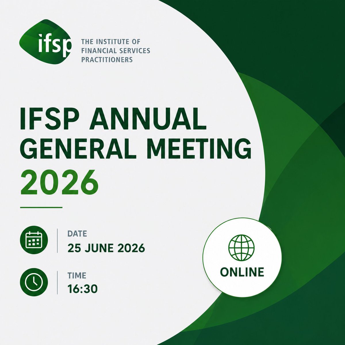 IFSPMalta's tweet photo. 📷 Save the Date: IFSP Annual General Meeting 2026

Join us online on Thursday, 25 June 2026 at 16:30 for the IFSP AGM.

For more info: https://t.co/WxuGCqABAC https://t.co/oKQUjj8iiX