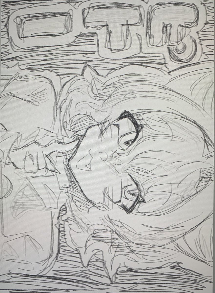 le_tem0920's tweet photo. タブレットに描いて写真撮った😖😖使い方よく分かんなくてレイヤー1枚で描いた割には上出来なのでは！！ https://t.co/Ik9INv645V