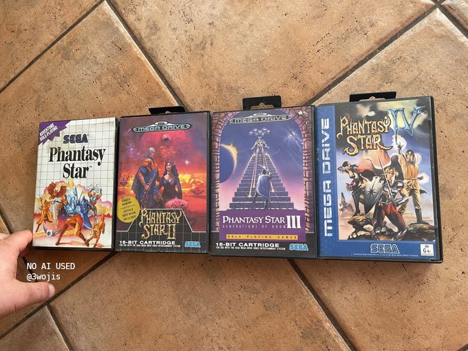 3wojis's tweet photo. Happy Birthday to Sega. 

Now, where is my goddayum Phantasy Star 5???? https://t.co/wBDZFpeMQX