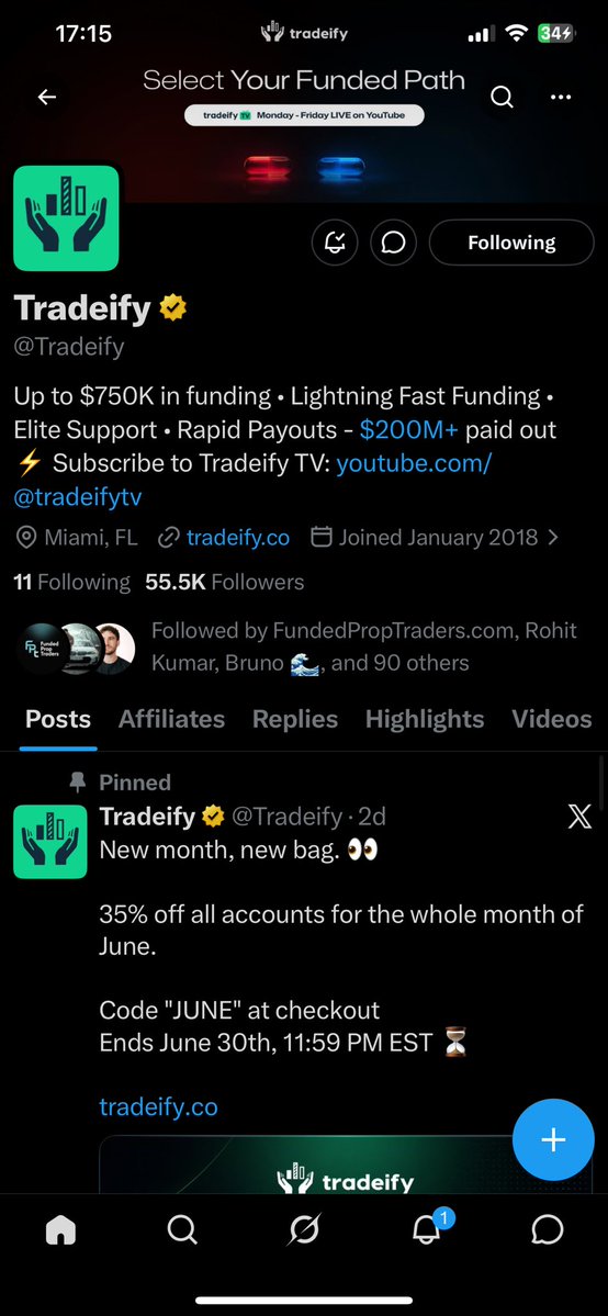 JMBanks's tweet photo. @_claudiarea @Tradeify all done thank u for opportunity 

@fxguru2017  @DahongLaya4  @saibovfx https://t.co/zdqnEGz8T5