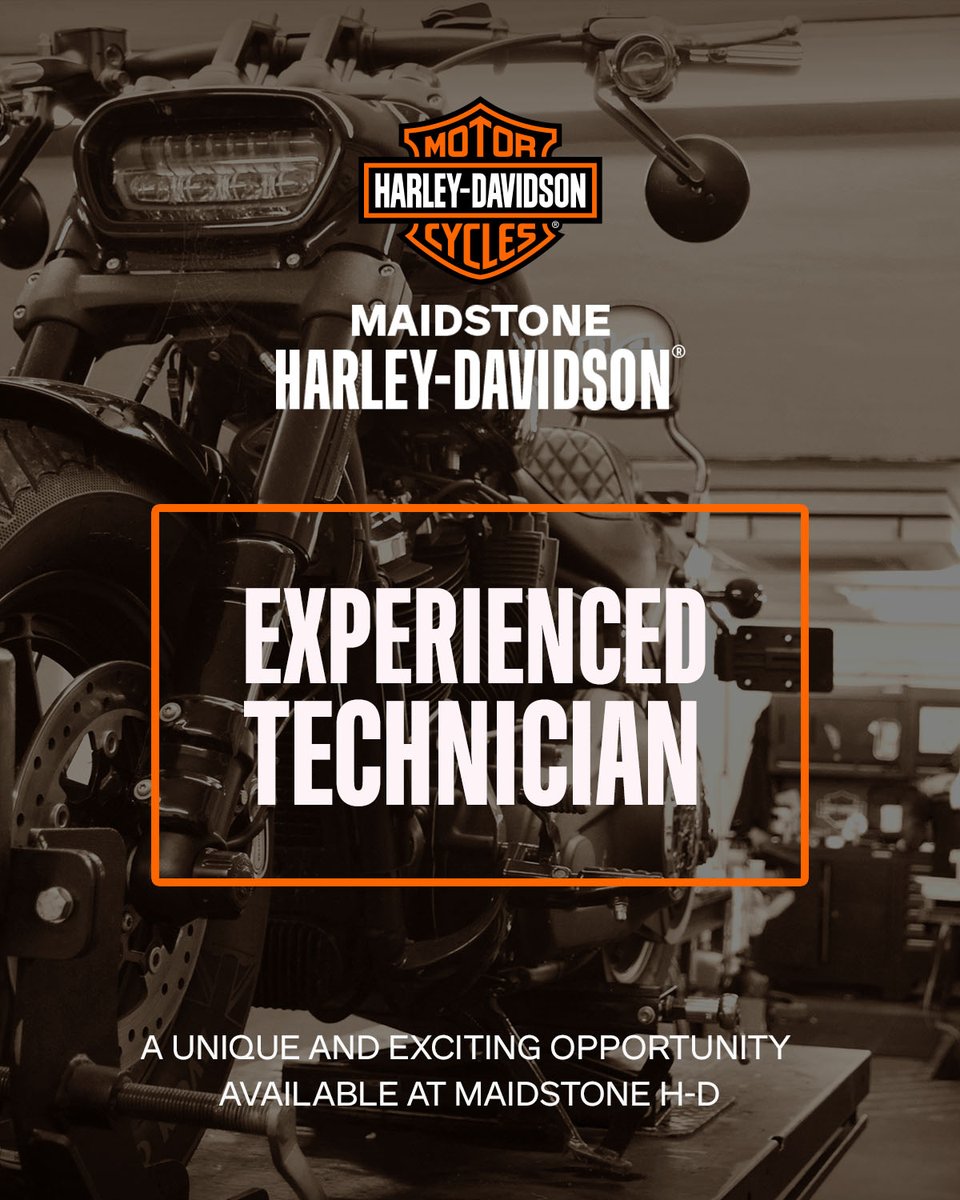 BikeJobs_uk's tweet photo. Motorcycle Technician opportunity with @MaidstoneHD at their top @Harley_UKI motorcycle business in Kent. @JCPinKent #harleydavidson #motorcycle #motorcycletechnician #motorcyclejobs #bikejobs #jobs #jobsearch #vacancy #KentJobs #kent More Info & Apply 👉https://t.co/lt2nkTI2DJ https://t.co/xbJLKmDBuA