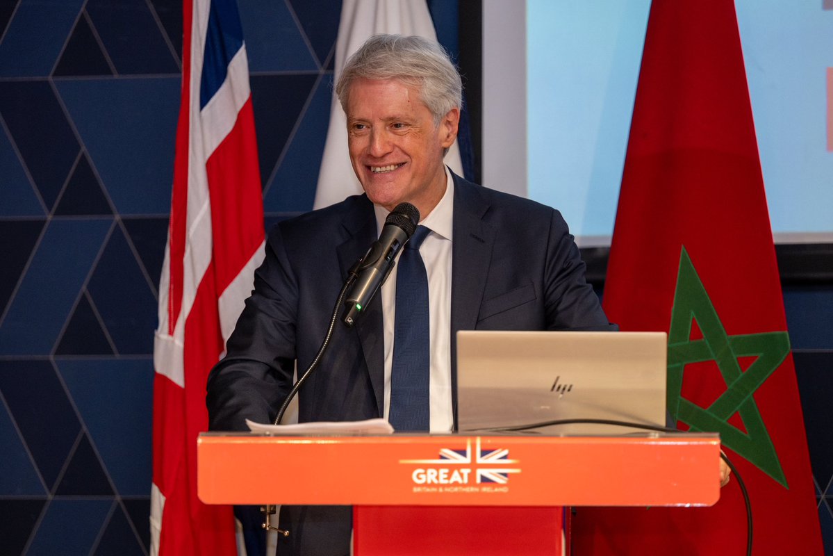 UKinMorocco's tweet photo. Good business is built on partnership. @CGEM_MA and @biztradegovuk hosted the UK-Business Forum in Casablanca yesterday, with a focus on infrastructure, security, and fan experience ahead of 2030. https://t.co/i4ceDSQIl4