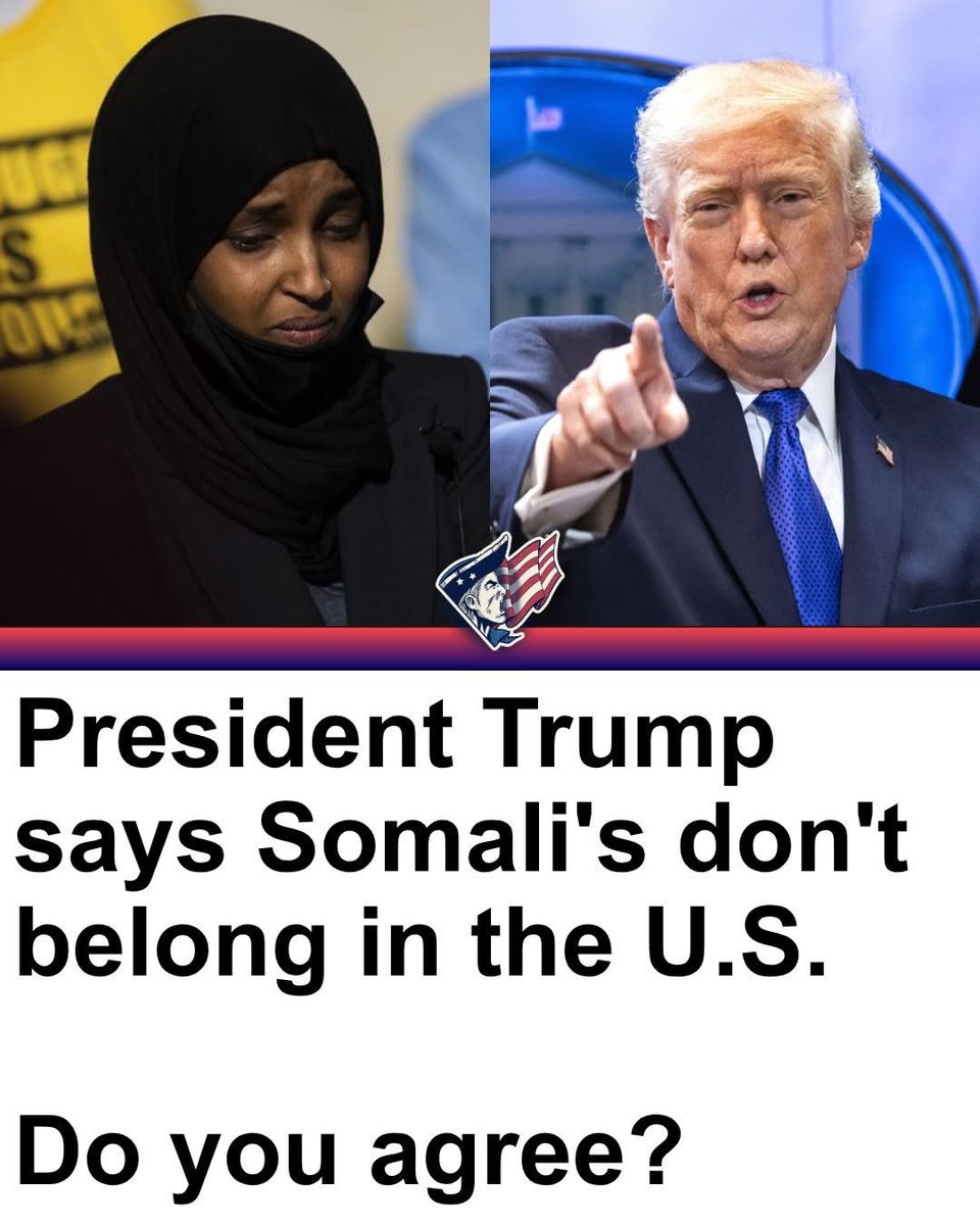 dimkovska88's tweet photo. ⚠️ Real Talk: Do you agree with President Trump saying Somali's don't belong in the U.S.? https://t.co/Ru30769pvr