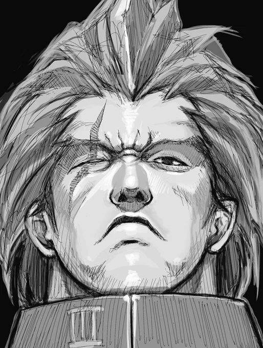 ゴツいオッサンの顔だけ描いていたい勢でもあります。