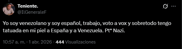 Primera_Linea_'s tweet photo. No permitiremos que nadie de fuera venga  decirnos a los españoles lo que debemos aguantar o no https://t.co/yWw9frymAg
