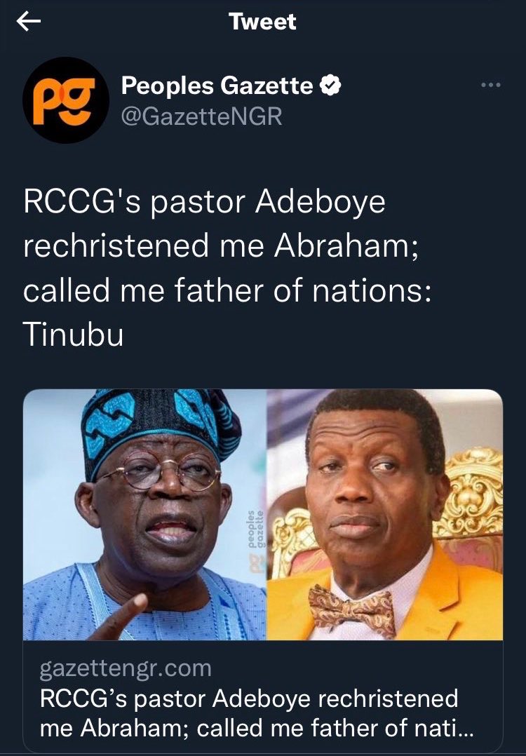 DemperorGC's tweet photo. @Nedumcity_ He actually endorsed the evil man and even gave him a name https://t.co/8BJ3sxQqyO