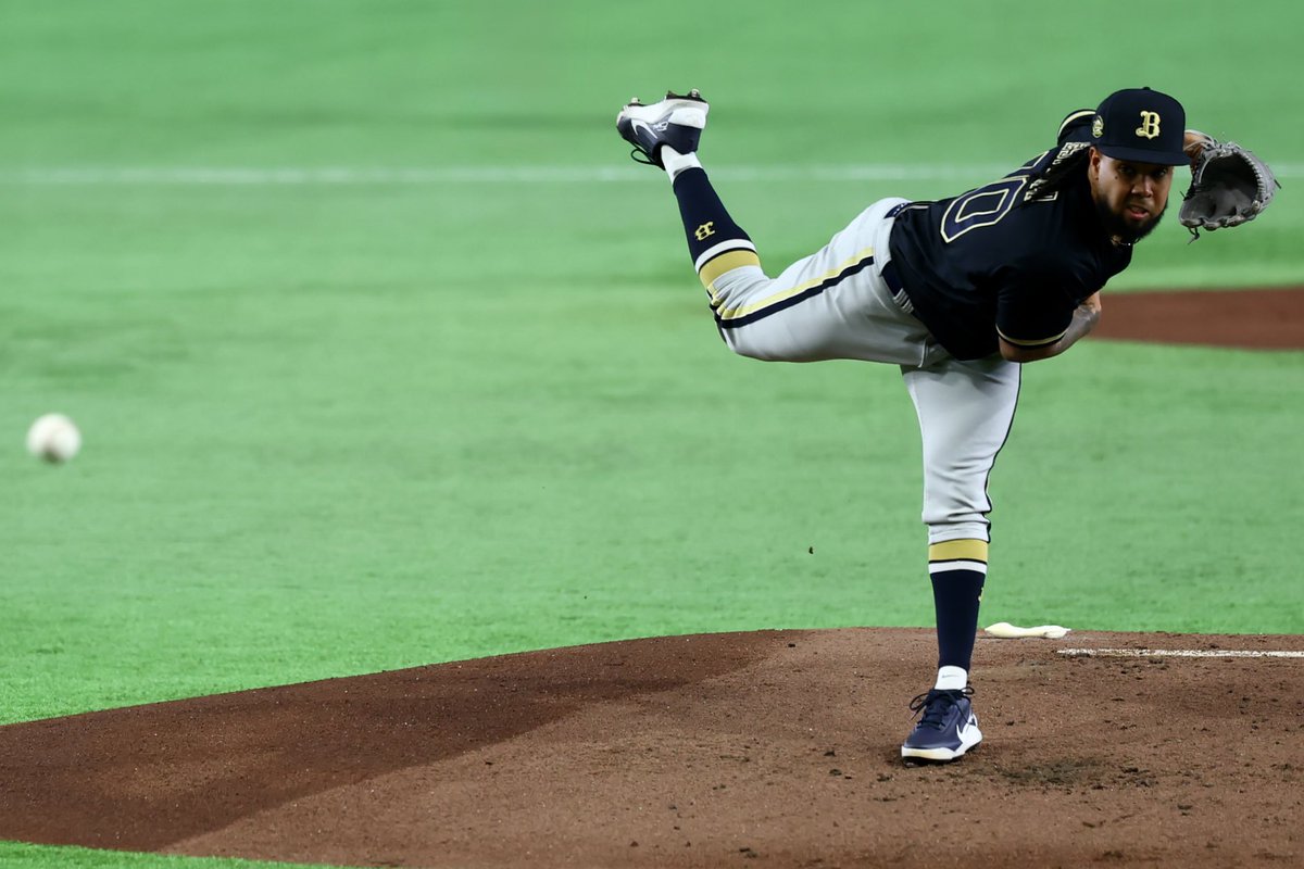 orifullc2's tweet photo. 【巨人-オリックス】2026.6.4

本日先発のエスピノーザ投手です！

Photo by Yuki Kajiya

#Bs2026 #エスピノーザ https://t.co/0a1cP3g8Dk