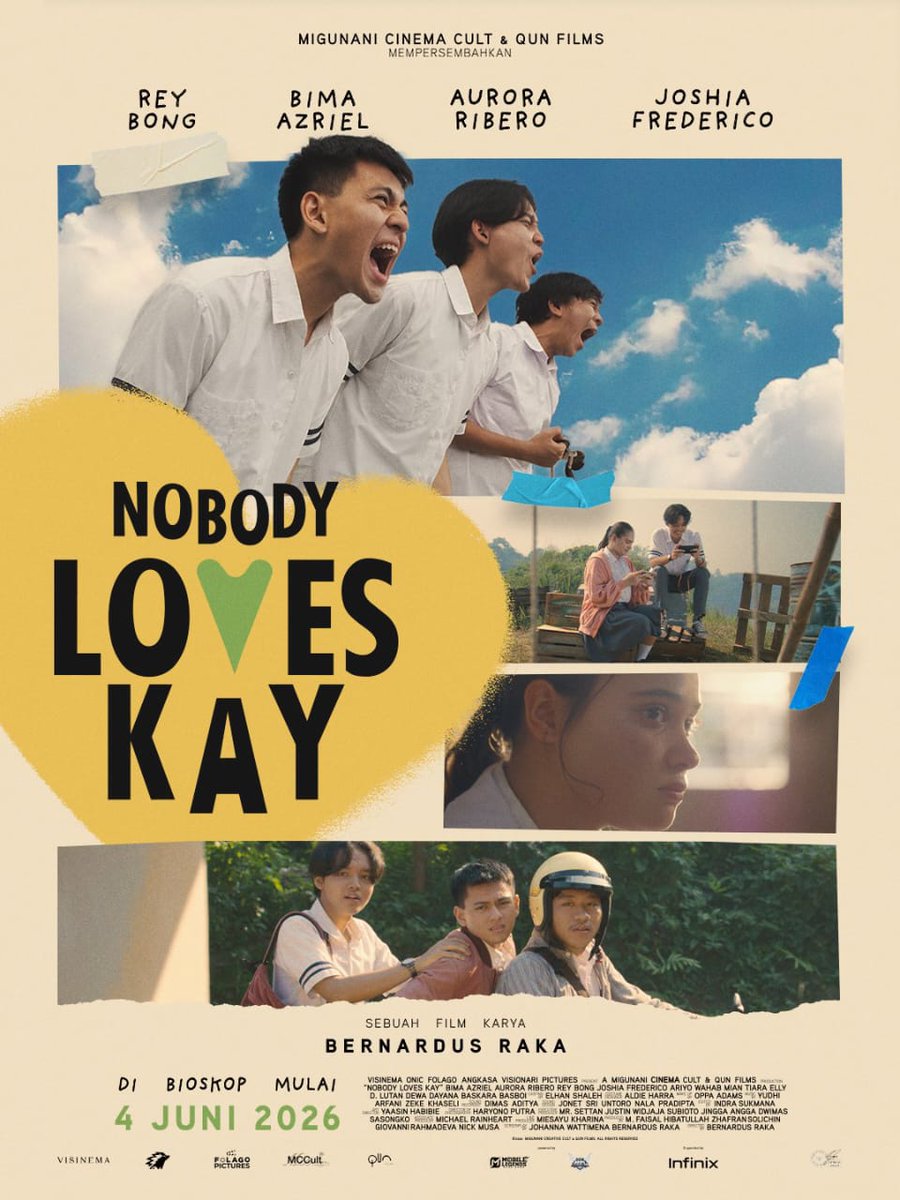 Aini489459's tweet photo. asli seru bgt kayaknya, jarang-jarang film tema game dapet respon se-positif ini dari para sinefil di X. Mantep deh Nobody Loves Kay! https://t.co/CybTOebRY7