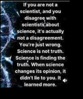 ang__johnson's tweet photo. I don't know the Covid science changed every single week, first it was masks don't make a difference, then everyone was told to mask up, then pregnant women couldn't take the jab, then they could. It stopped us from getting Covid, then it didn't and the list goes on and on. https://t.co/Ww1CudKxOs