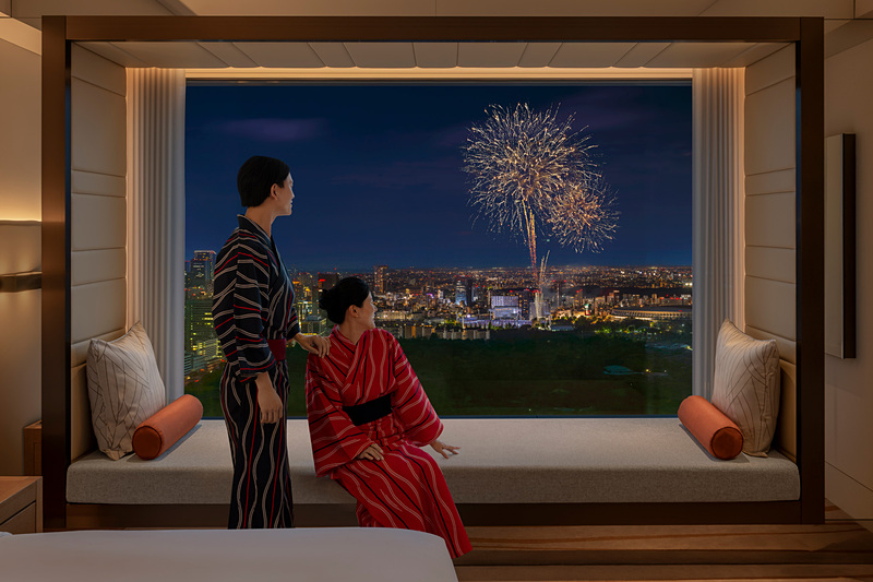 ザ・プリンスギャラリー 東京紀尾井町、「神宮外苑花火大会」鑑賞