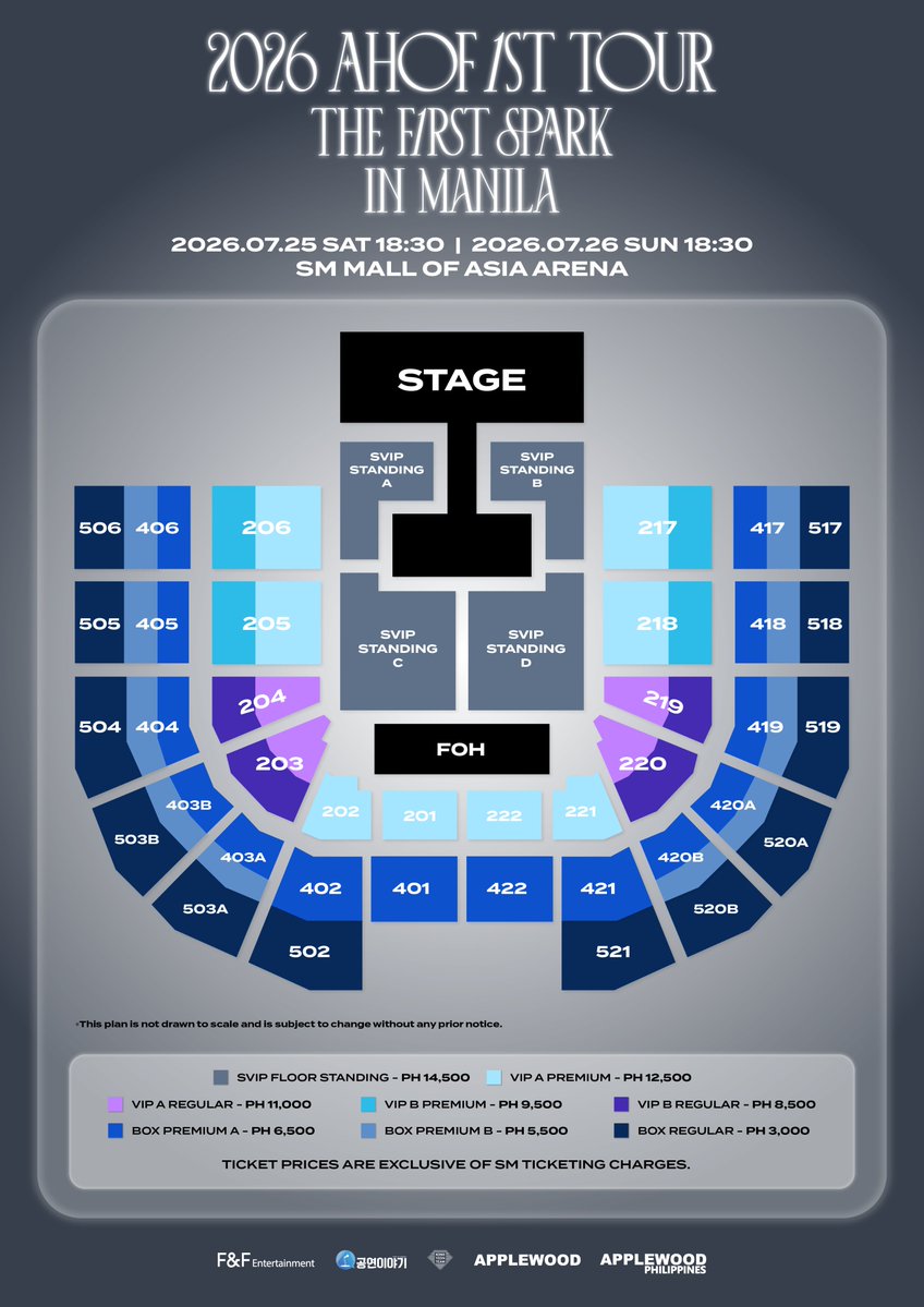 applewood_ph's tweet photo. FOHA🩵 it's time!
AHOF is finally back in Manila, and we can't wait to see you all again! ✨

Mark your calendars, set your alarms, and get ready to secure your tickets.
See you with our nine boys very soon! 🫶

𝟐𝟎𝟐𝟔 𝐀𝐇𝐎𝐅 𝟏𝐒𝐓 𝐓𝐎𝐔𝐑: 𝐓𝐇𝐄 𝐅𝐈𝐑𝐒𝐓 𝐒𝐏𝐀𝐑𝐊 𝐈𝐍 𝐌𝐀𝐍𝐈𝐋𝐀
📅 2026.07.25 (SAT) 18:30
📅 2026.07.26 (SUN) 18:30
📍 SM MALL OF ASIA ARENA
🎫 Tickets On Sale : 2026/06/19 (FRI) 12PM PHT onwards
🔗 Ticketing Site :  https://t.co/XEScXQPXth

#AHOF #아홉
#THE_FIRST_SPARK
#THE_FIRST_SPARK_IN_MANILA
#APPLEWOOD #APPLEWOODPH