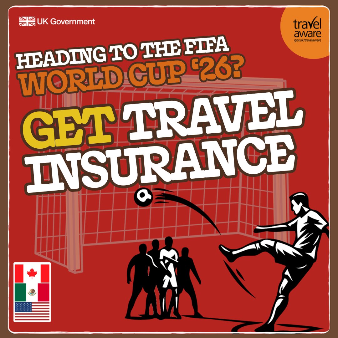 NaTHNaC's tweet photo. ✈️#Heading to the⚽️#World Cup 26?🌎Get appropriate #travel #insurance as soon as you book & #check your policy’s terms & conditions #before you #go: https://t.co/jbwdeeEqC4 https://t.co/zb0Z7BJyr8