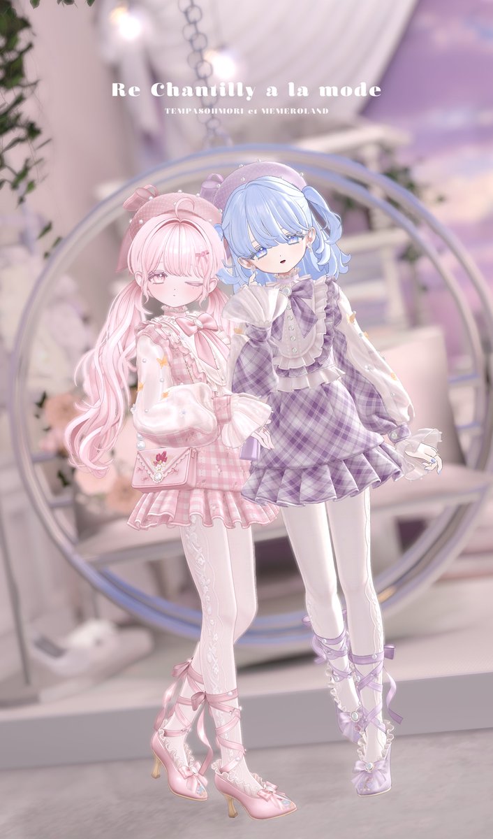 macaron_vr's tweet photo. フリルたっぷりのかわいいトップスタイプを着て
しおちゃんと一緒に🤍

カラバリごとに雰囲気も変わるので、
色んな着こなしを楽しめるのがうれしいです⟡.*

『Re Chantilly a la mode』は現在セール中なので、ぜひチェックしてみてくださいね🌷
#PR #てんぱすおおもり #MEMEROLAND https://t.co/JGYz7Al6Dv