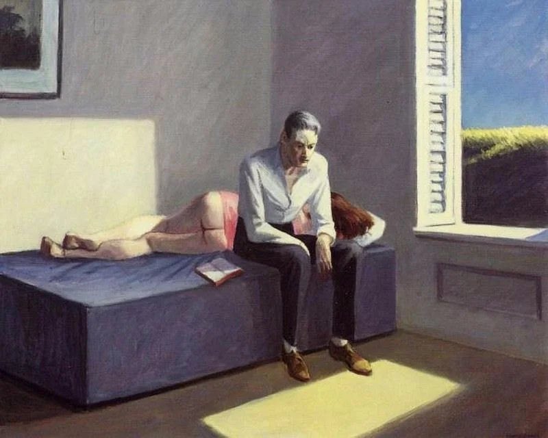 spleendistanbuI's tweet photo. 31 Mayısta sigarayı bıraktım ve bugün Edward Hopper tablolarında işe başladım :() https://t.co/guD0EzdmSi