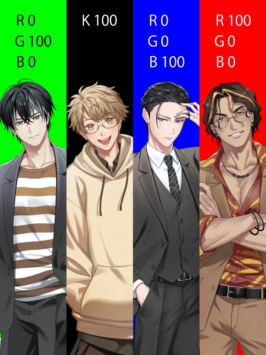 EarthOfficialJP's tweet photo. 🅖━━━━━🅚
　#ごきラブ
　制作秘話
🅑━━━━━🅡

4人のイメージカラーには
ある「秘密」が隠されています…

💚クロ　：G100
🖤チャバ：K100
💙ヤマト：B100
❤️ワモン：R100

頭文字を並べてみると……

＿人人人人人＿
＞　G K B R　＜
￣^Y^Y^Y^Y^￣ https://t.co/HJ9cczYFP1