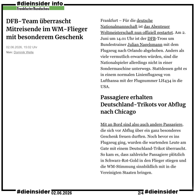 Die_Insider's tweet photo. Das @DFB_Team ist mit einem Linienflugzeug der Lufthansa zur #WM2026 in die USA gestartet.
 
Die Kommentare der #AfD Anhänger strotzen nur so vor Hass, Lügen, Verschwörungen und Rassismus!
 
#LautGegenNazis #AfDVerbot #DFB
#Antifaschismus #GemeinsamGegenHass #DieInsider https://t.co/39vAk3rC95