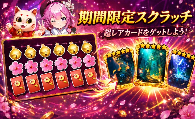 📣 本日限定スクラッチカード登場！🎉 ラストチャンスとして、特別な