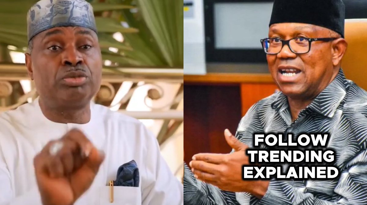 TrendingEx's tweet photo. “Peter Obi is working for Tinubu. That’s why he left the coalition so that he can split votes for Tinubu in 2027.”

— Kenneth Okonkwo https://t.co/aChtUvuyLs
