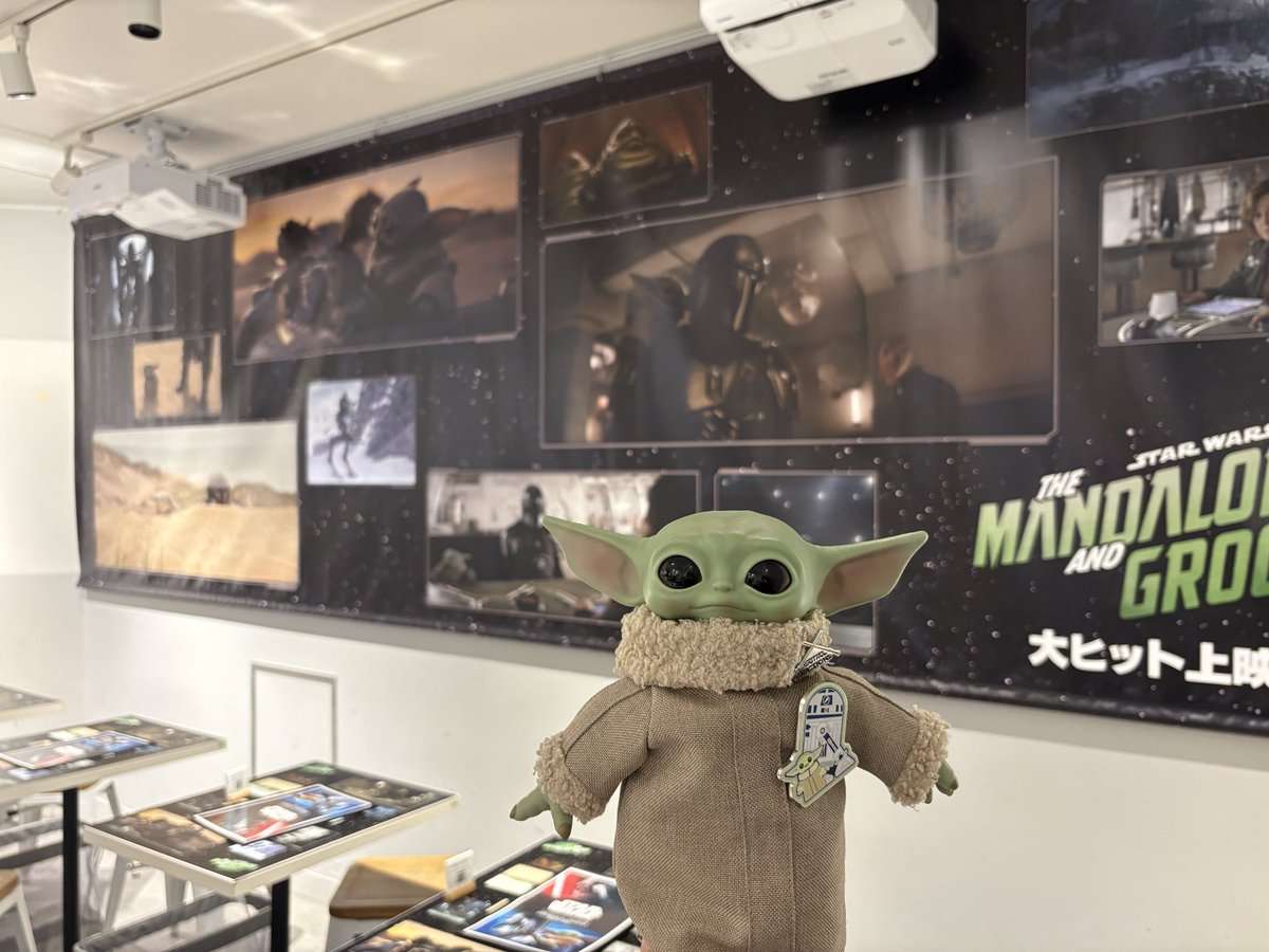 erizabeth8978's tweet photo. 仕事帰りに行ってきたよ💚✨️
#マンダロリアンアンドグローグー
#STARWARS
#BOXcafe https://t.co/MhOfxGLAeR
