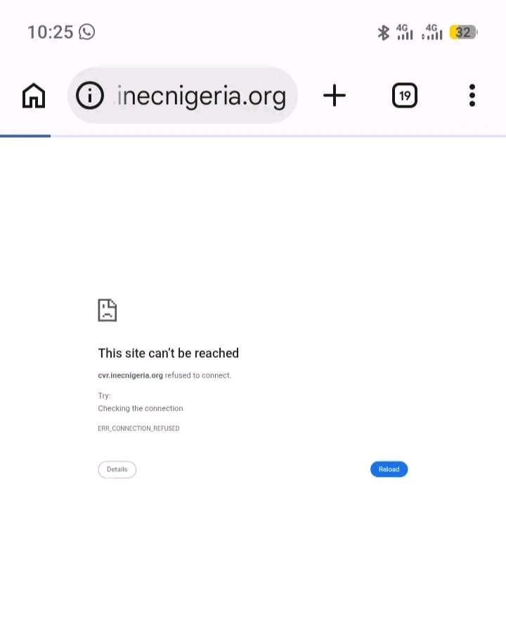Uno_009's tweet photo. BREAKING: The INEC portal is reportedly down, preventing many Nigerians from accessing PVC-related services.

At a time when citizens are being encouraged to participate in the democratic process, this development raises serious concerns.

Welcome to Nigeria. https://t.co/U0Sq7VWG0j
