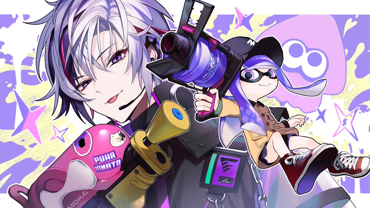 Fuwa_Minato's tweet photo. 【VCC│スプラトゥーン3】本番【不破湊/大勢/にじさんじ】 https://t.co/H4OAqE6NgR @YouTubeより

今から

行きましょうか本番

ド派手に💪💪💪 https://t.co/ly9ZrcYbZb