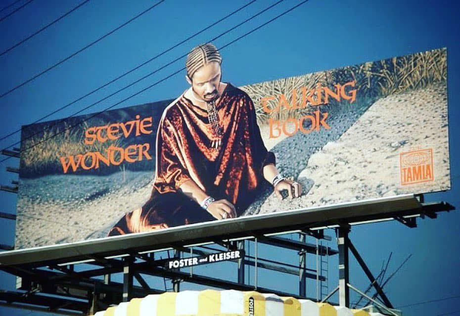 For_Film_Fans's tweet photo. Love this 1973 Billboard for Stevie Wonder’s “Talking Book” on the Sunset Strip — L.A. https://t.co/1HA67Rv7zg
