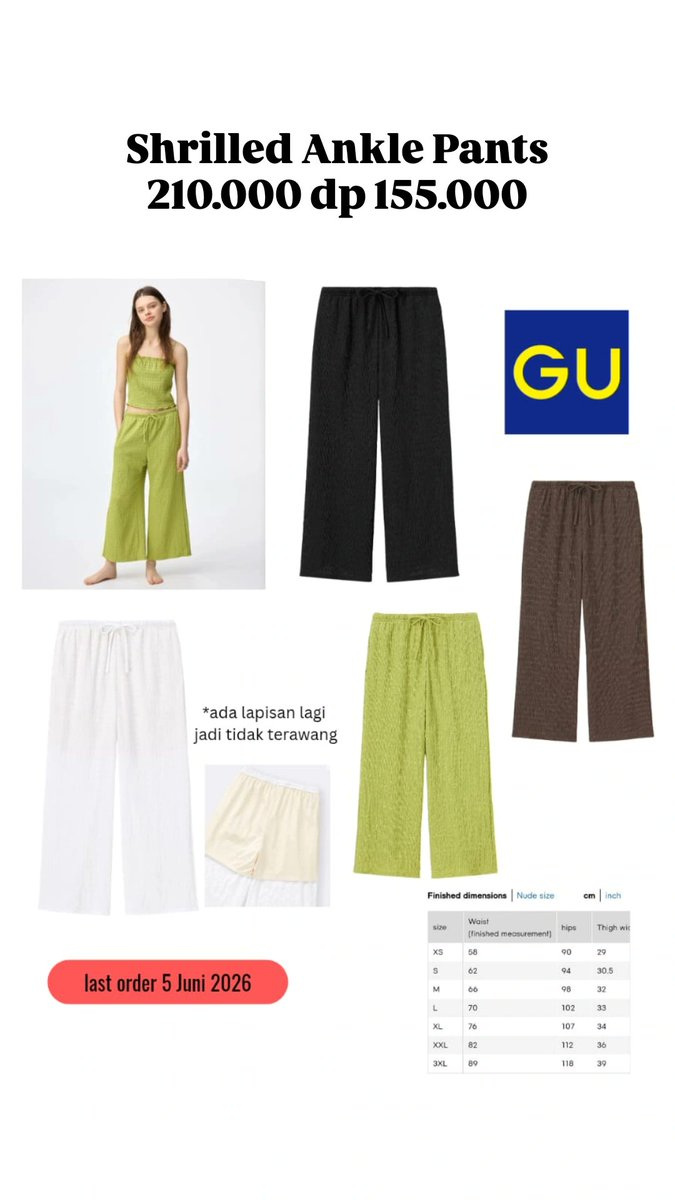 mrskn_20's tweet photo. 🇯🇵 OPEN JASTIP JAPAN 🇯🇵

PO brand GU sudah dibuka! ✨

✅ Belanja langsung dari Jepang
✅ Harga transparan

Slot terbatas ya! DM untuk tanya harga dan request item 💌

#JastipJepang #JastipJapan #GUJapan #GU #JastipGU https://t.co/Q2J2w8wHop