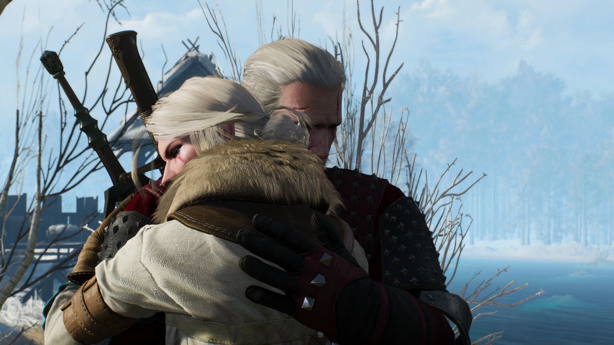 Remytheestar's tweet photo. Finished #TheWitcher3 after 80 hours 
Im gonna cry https://t.co/cOQOTW3Gxt