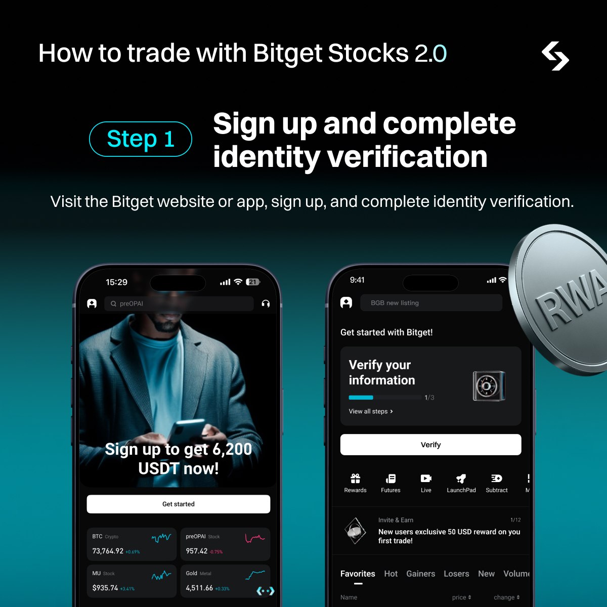 BitgetUkraine's tweet photo. ⚡️Як почати торгувати на Stocks 2.0 — 5 кроків

1⃣Пройдіть KYC
2⃣Внесіть USDT на рахунок
3⃣Markets → Stocks → оберіть акцію
4⃣Розмістіть ордер
5⃣Управляйте позиціями — торгуйте та виводьте будь коли

Кілька кроків — і фондовий ринок в вашому гаманці📲

🔗https://t.co/qspZeZ2mHL https://t.co/B3Ap2HWHaJ