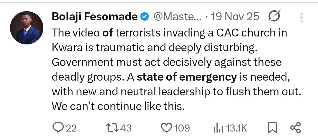 Bolaji Fesomade tweet media