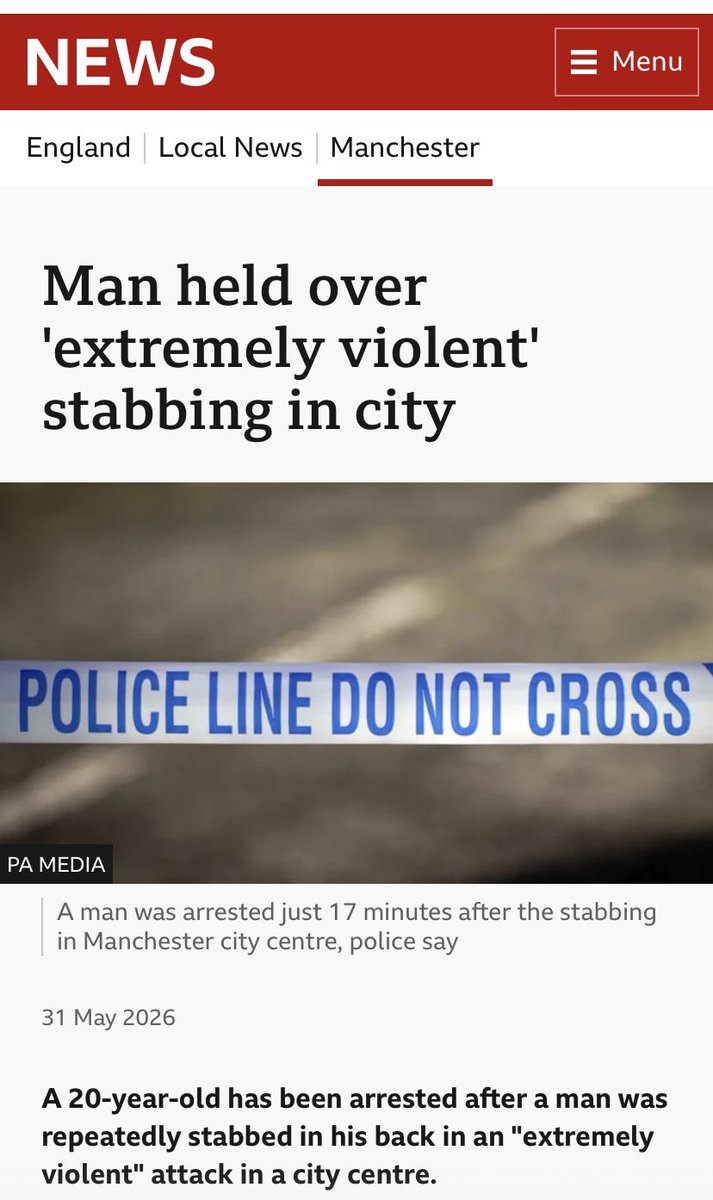 JarmainPatrick's tweet photo. @AndyBurnhamGM 4 stabbings in Crackadilly in May. 

Can’t run a city - nevermind a country. https://t.co/ti8OmtbMdy