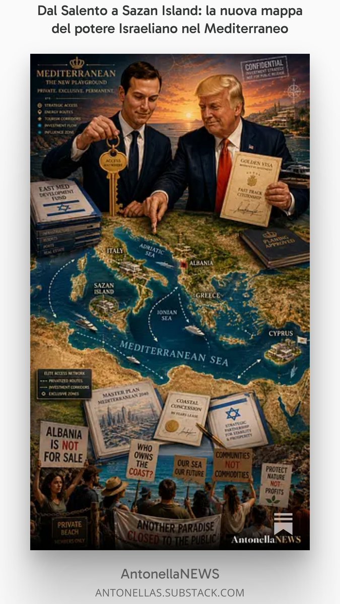 ItalianCroeso's tweet photo. Dal Salento a Sazan Island: la nuova mappa del potere Israeliano nel Mediterraneo, by @ItalianCroeso https://t.co/cawk5DOFRx https://t.co/zSqqZvN0kI