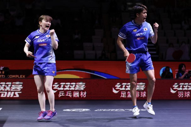 WTTJapan's tweet photo. #WTTコンテンダースコピエ🇲🇰
本戦初日(6/4)

吉村/大藤の #大吉ペア が初戦ストレート勝ち‼︎
2025世界選手権ドーハ 混合ダブルス銀メダルの貫禄見せる💪

XD R16
🇯🇵#吉村真晴/#大藤沙月 3-0 グリーン/ティンティン・ホ🏴󠁧󠁢󠁥󠁮󠁧󠁿

スコア・ドロー👉 https://t.co/3M4RdLtDWd
#卓球 #WTT https://t.co/fSuX9FhweE