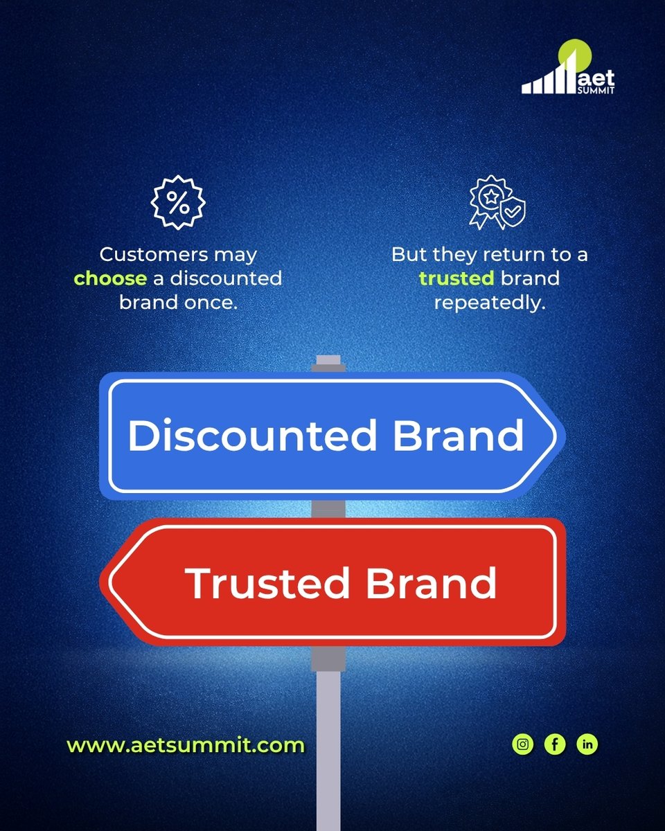 AETSummit's tweet photo. At Brands That India Trusts, we recognise organisations that have moved beyond transactional relationships into trusted partnerships with their customers.
Because sustainable growth is built on preference, not discounts.

#BrandsThatIndiaTrusts #AETSummit #BrandStrategy https://t.co/uL9rK3Jz3z