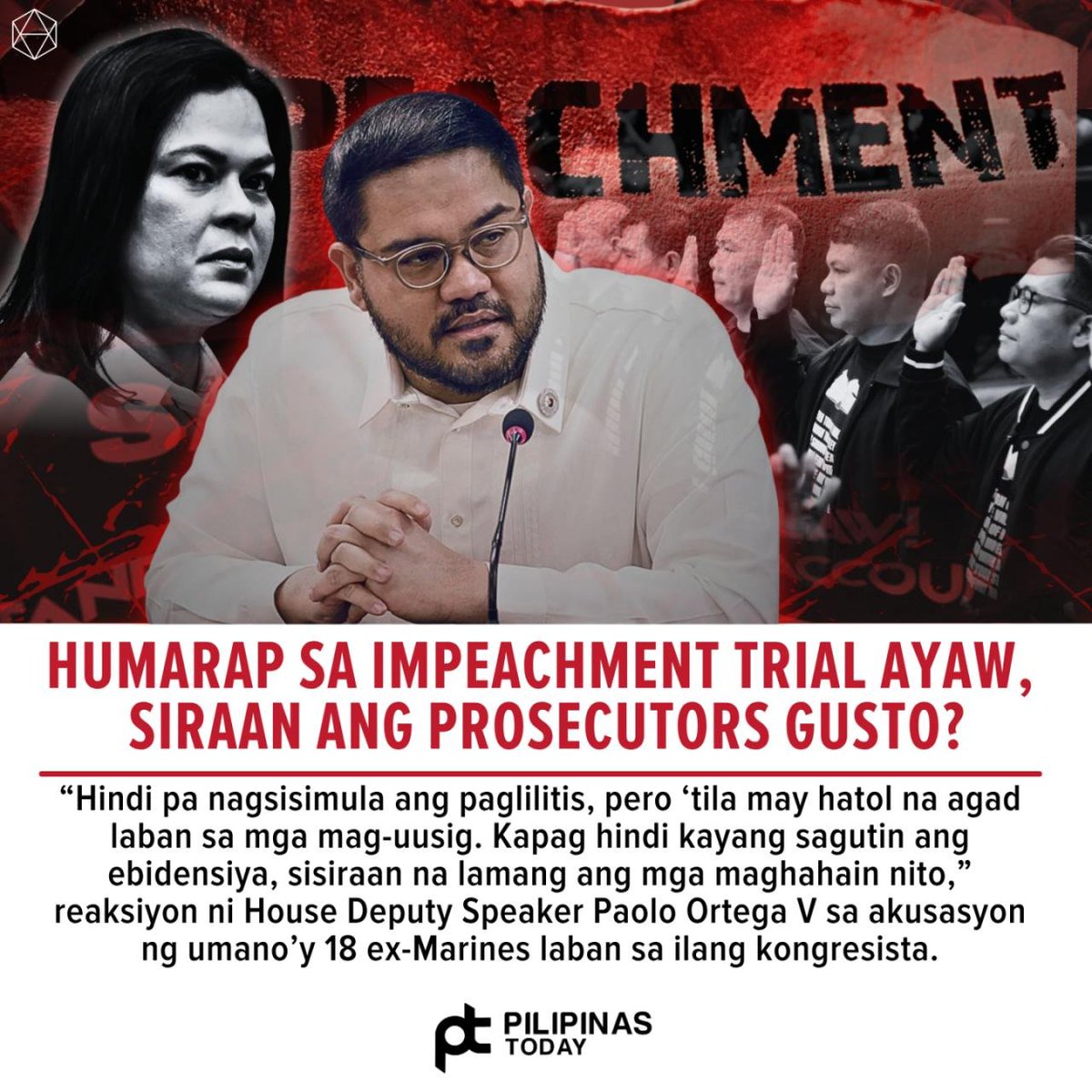 Senator Ridon Kumbinsido si House Deputy Speaker Paolo Ortega V na ginamit lang ang ...