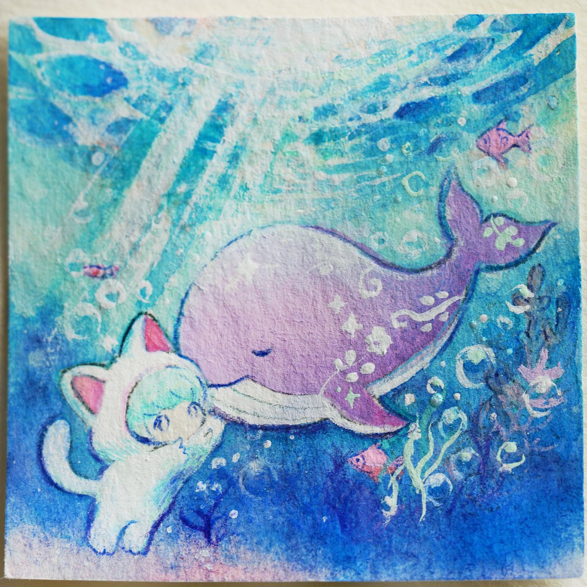 Seabed ミニ原画② #水彩 #artㅤㅤㅤㅤ