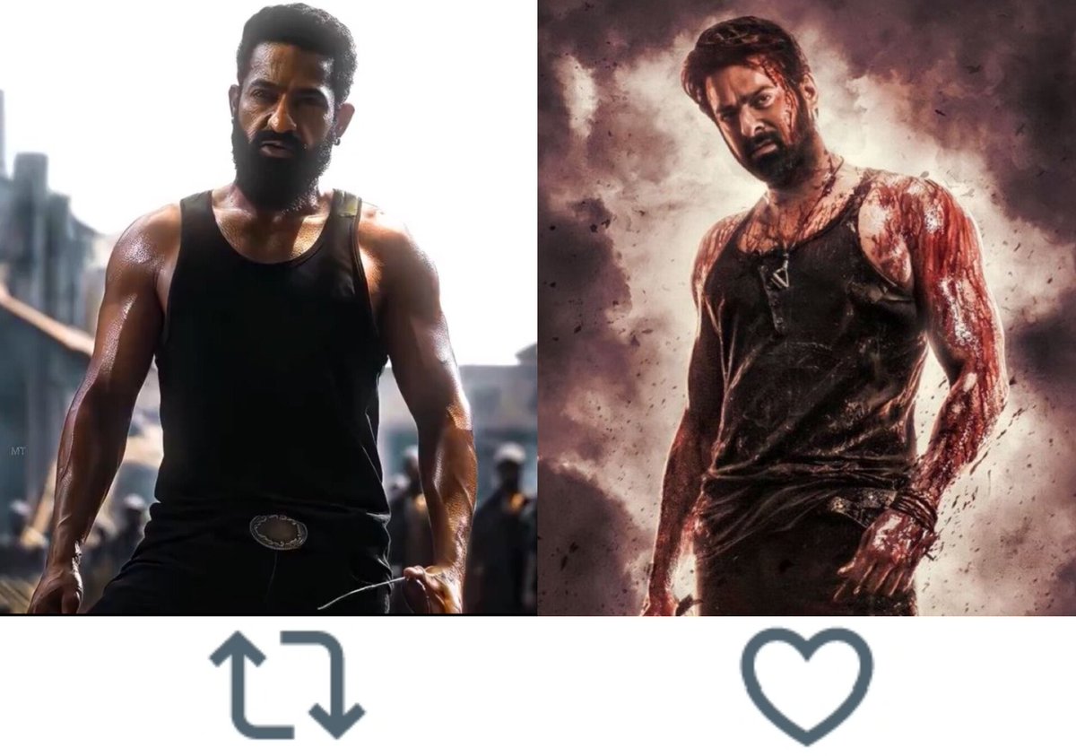 TOlMovies's tweet photo. Who has a good physique?

   🔃@Tarak9999             ❤️#Prabhas https://t.co/TwSpgbYpMl