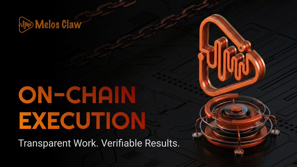 melos_claw's tweet photo. Execution shouldn't rely on trust. It should be verifiable. ⚡️
MelosClaw brings AI agents on-chain with transparent execution, auditable actions, and verifiable outcomes.
Every task leaves a proof. Every result can be trusted.
#MelosClaw #AIAgents #OnChainExecution #Web3AI https://t.co/AvRrVQCnhF