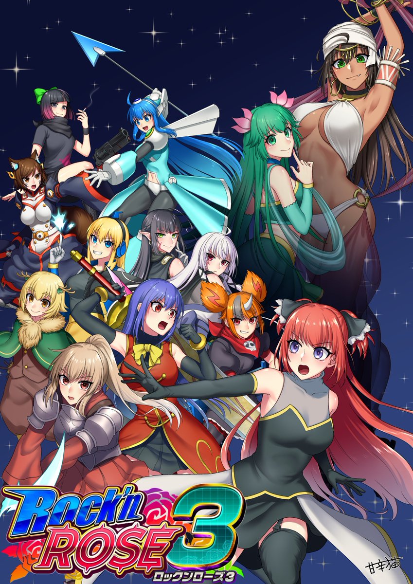 創作交流デー #ゲーム制作 同人キャラの祭典なロックマンライクのACT
