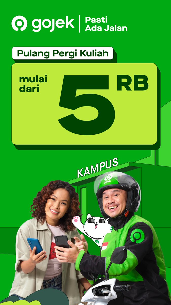 chzeaberry's tweet photo. Pagi cerah ☀️
Siang gerah 🥵
Sore hujan 🌧️

Untung ada GoRide yang siap nemenin perjalananmu ke kampus, organisasi, atau tempat nongkrong.

Pakai kode promo:
🎟️ GOYLS 💚 https://t.co/VmZT8xLfbf

#GOJEKSETIAPHARI #GOJEKUNDIP https://t.co/73ucAXHbOi