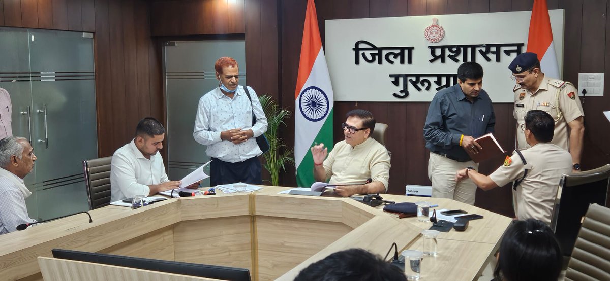 DC_Gurugram's tweet photo. 📍 Samadhan Shivir Continues to Strengthen Public Grievance Redressal in Gurugram

✅ SDM Shri Hitender Kumar heard 20 public grievances during today’s Samadhan Shivir.

 “The main objective of Samadhan Shivir is to establish direct communication with citizens and ensure effective resolution of their issues,” said the SDM.

 Under the guidance of Deputy Commissioner Shri Uttam Singh, Samadhan Shivirs are being organized regularly to provide prompt and transparent grievance redressal through direct interaction with the administration.

📝 During today’s Samadhan Shivir in Gurugram, SDM Shri Hitender Kumar heard 20 public grievances and directed concerned department officials to resolve them within the stipulated timeframe. Citizens presented issues related to revenue matters, municipal services, electricity, drainage, and other public utility concerns directly before the administration.

 ✔️ SDM Shri Hitender Kumar directed concerned department officials to ensure timely resolution of all complaints within the stipulated timeframe.

✔️ The administration is working with seriousness and sensitivity to ensure that the benefits of government schemes and services reach every eligible citizen.

🏛️ To enhance public convenience, Samadhan Shivirs are also being organized at the sub-divisional level under the chairmanship of respective SDMs.

🕙 Samadhan Shivirs are held every Monday and Thursday from 10:00 AM to 12:00 Noon.

Officials from various departments remain present during the camps to facilitate on-the-spot grievance redressal and strengthen public trust in the administration.

#SamadhanShivir #PublicTrust #GrievanceRedressal #QuickSolutions #ProblemSolving #CitizenEngagement #OnTheSpotResolution #GoodGovernance #Transparency #CitizenFirst #DistrictAdministration #Gurugram #Haryana