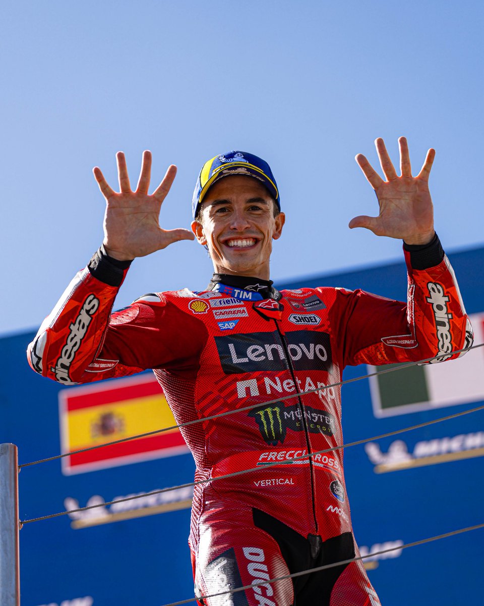 ducaticorse's tweet photo. NEXT STOP: #HungarianGP🇭🇺
The grid is heading to #BalatonPark🔥

In 2025 was an absolute masterclass🤯
A flawless poker of success:

⏱️ Pole Position
⏱️ All-Time Track Record
🥇Sprint Victory
🏆Grand Prix Victory

#ForzaDucati #DucatiLenovoTeam https://t.co/mGHmxwNTbQ